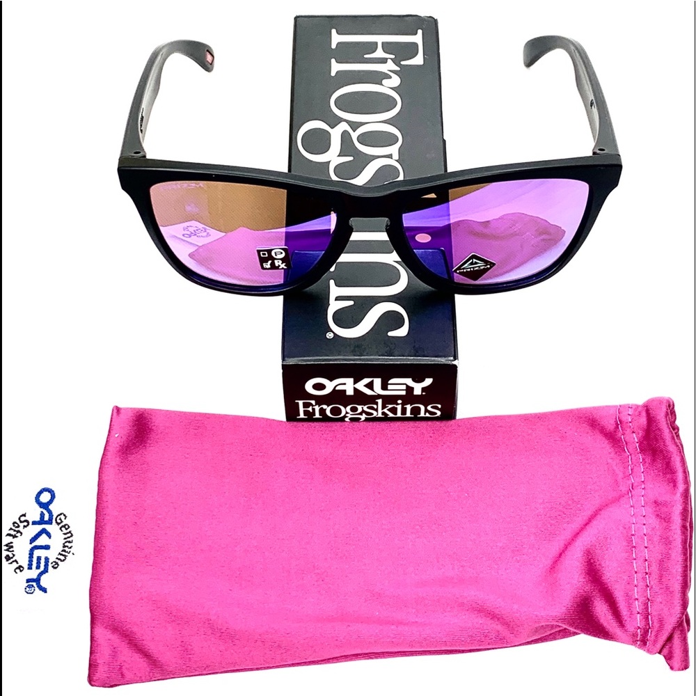 Oakley Prizm Frogskins Matte Black Frames - Picture 2 of 4